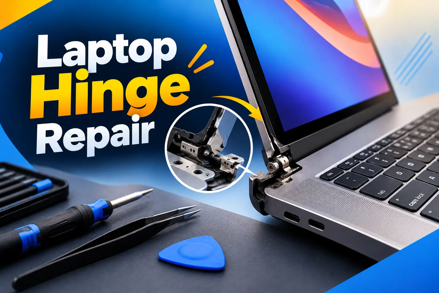 Laptop Hinge Repair Mumbai - Broken hinge and body panel repair